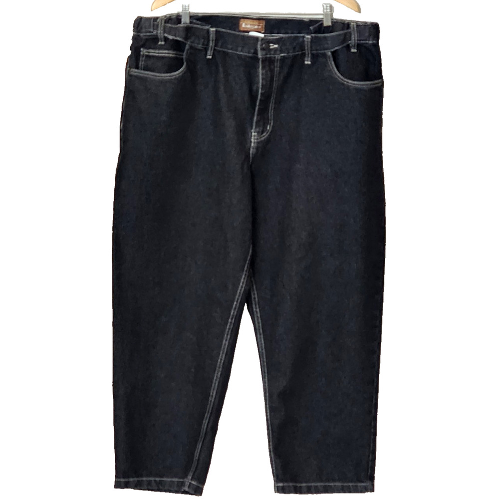 The Haband Tailgater Jeans Men's Size 44S Fit Forever Cotton Black Denim Stretch